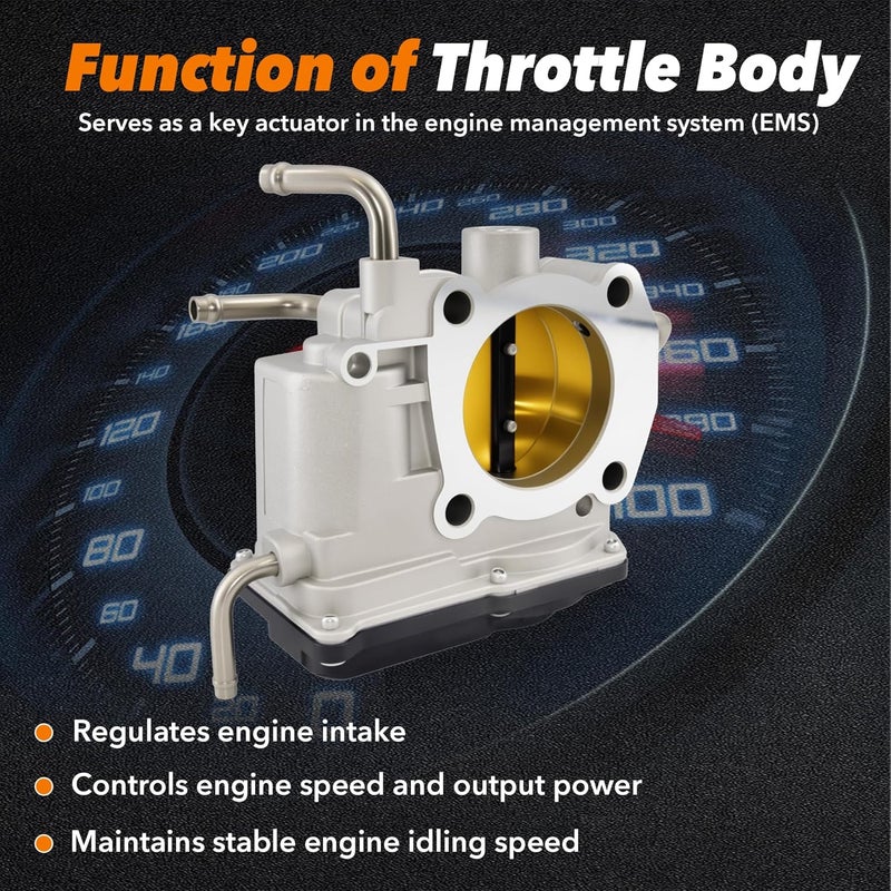 BasaltAuto Electronic Throttle Body 22030-0H031 22030-28070 Compatible for 2007-2011 Toyota Camry Corolla Matrix, 2006-2008 RAV4, Compatible for 2006-2010 Scion TC, 2008-2015 XB [2.4L] Engine Only - Image 4